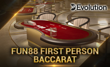 Chơi Fun88 Baccarat Người Đầu tiên (Fun88 First Person Baccarat) của Evolution trên Fun88